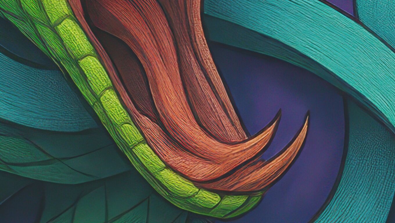 16K Base Color Texture Dog and Serpent Mural Ultra HD Texture Texture_8