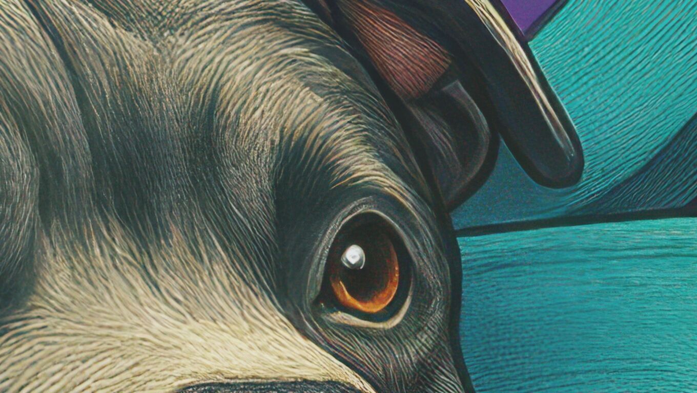 16K Base Color Texture Dog and Serpent Mural Ultra HD Texture Texture_9