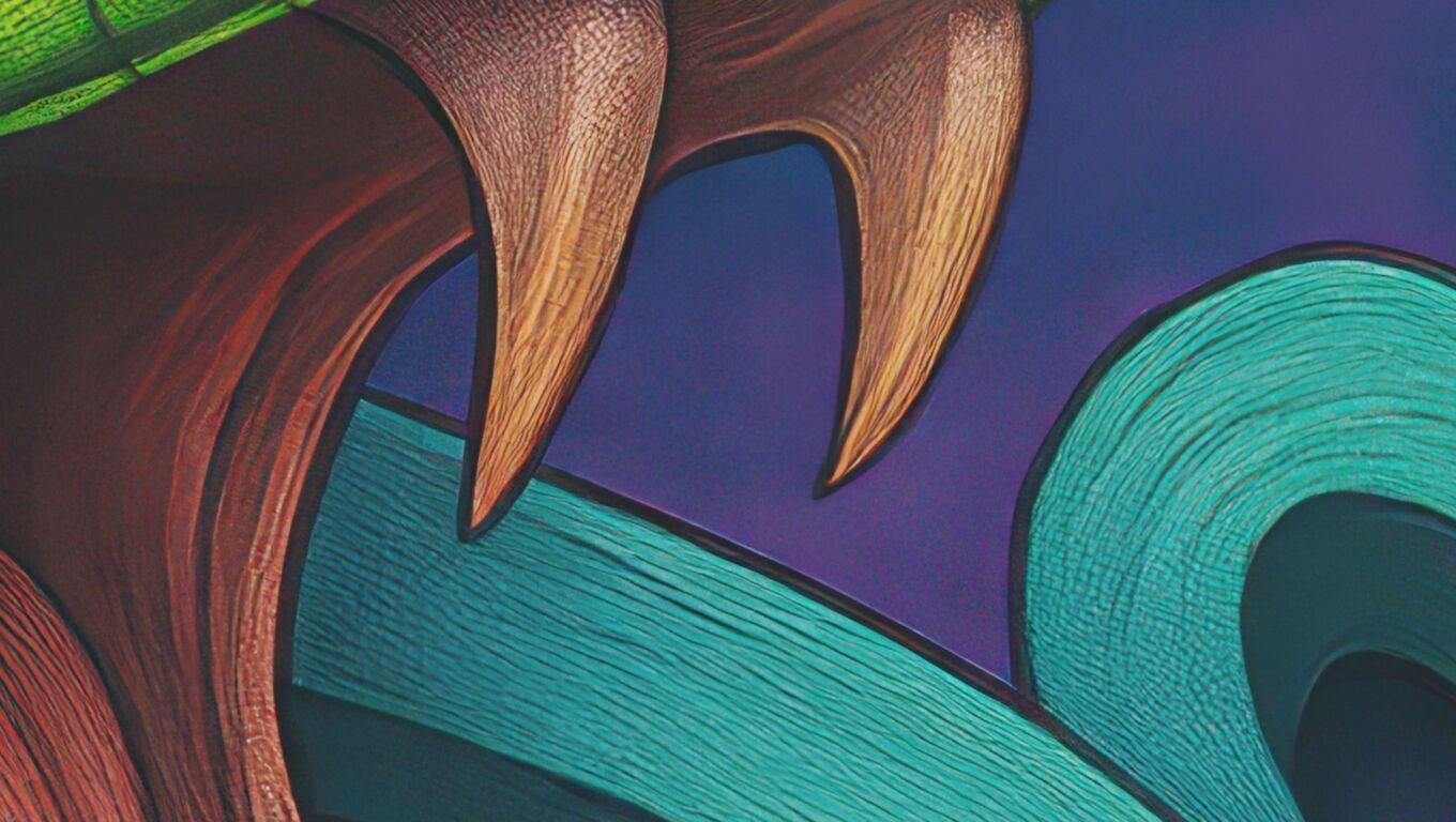 16K Base Color Texture Dog and Serpent Mural Ultra HD Texture Texture_16