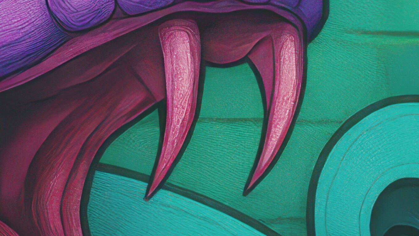 16K Base Color Texture Dog and Serpent Mural Ultra HD Texture_17