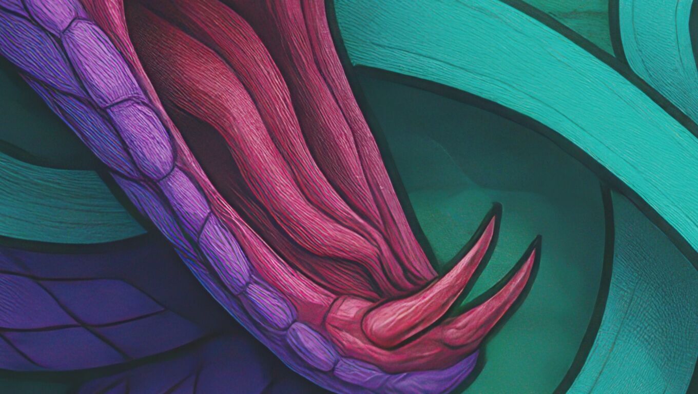 16K Base Color Texture Dog and Serpent Mural Ultra HD Texture_5