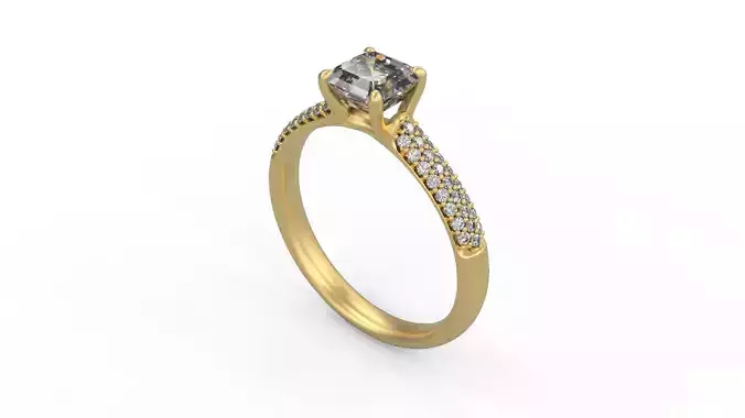 Women Solitaire 6416 3D print model