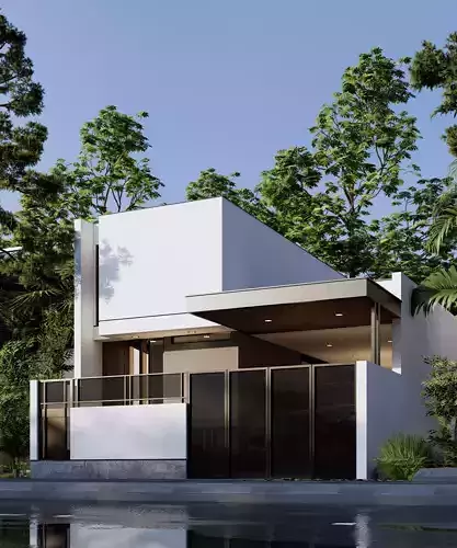 House Exterior Rendering Enscape Texture And Setting 2