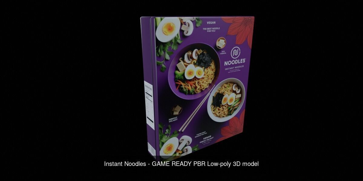Instant Noodle - Ramen - 100 Different Texture Version 3D Model Collection_29