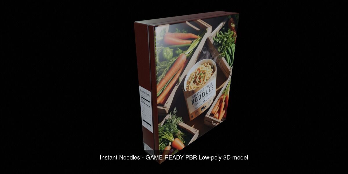 Instant Noodle - Ramen - 100 Different Texture Version 3D Model Collection_54