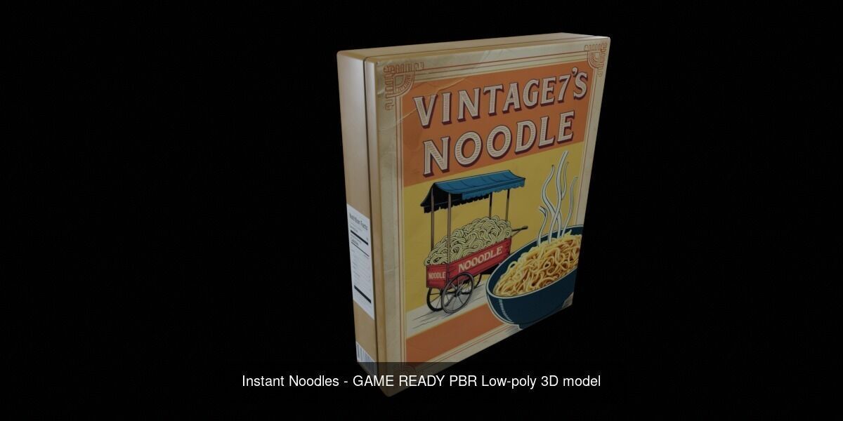 Instant Noodle - Ramen - 100 Different Texture Version 3D Model Collection_48