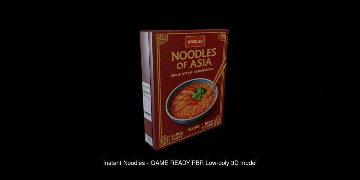 Instant Noodle - Ramen - 100 Different Texture Version 3D Model Collection_56