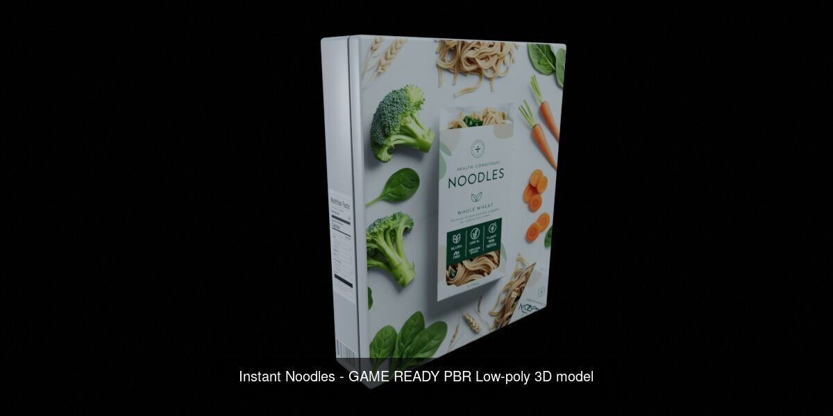 Instant Noodle - Ramen - 100 Different Texture Version 3D Model Collection_35