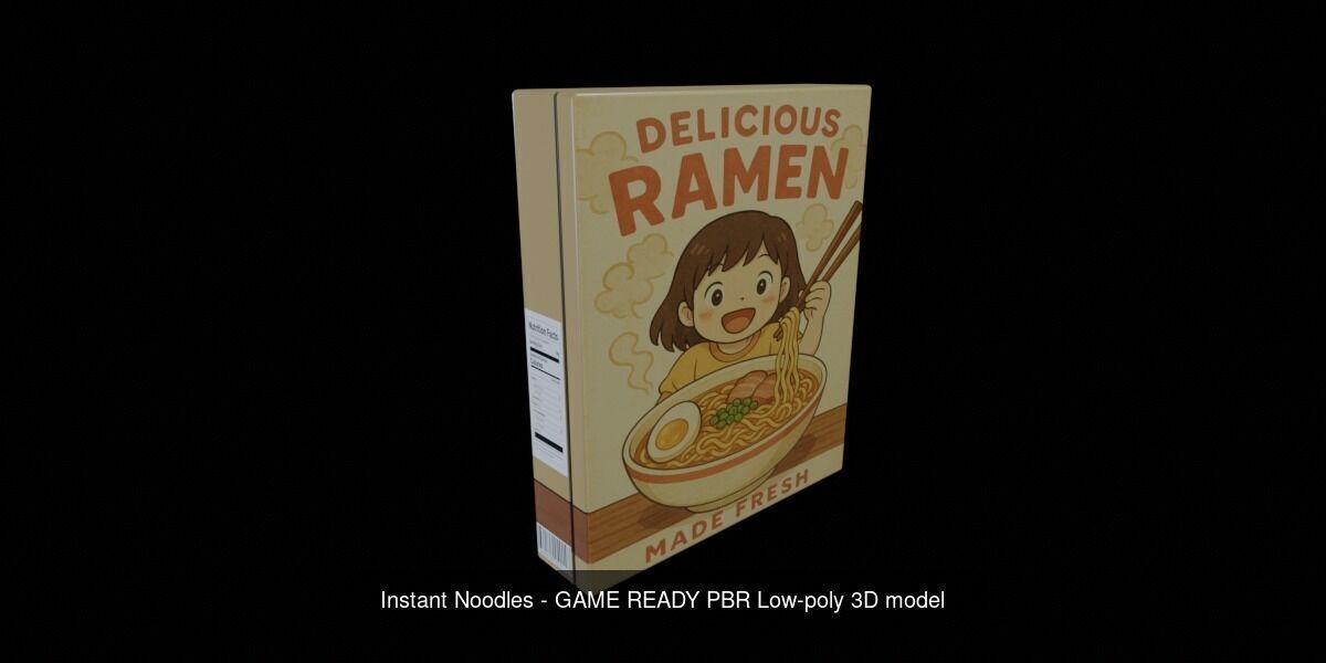 Instant Noodle - Ramen - 100 Different Texture Version 3D Model Collection_107