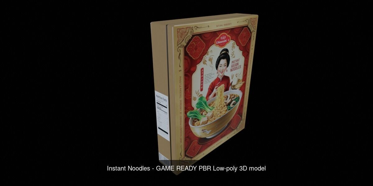 Instant Noodle - Ramen - 100 Different Texture Version 3D Model Collection_31