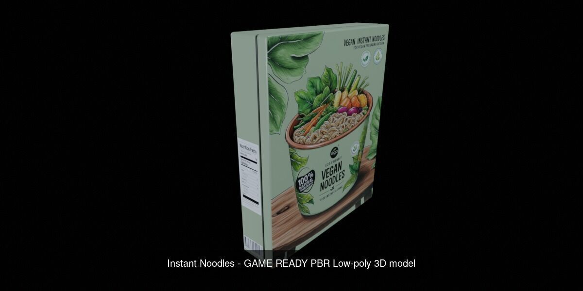 Instant Noodle - Ramen - 100 Different Texture Version 3D Model Collection_25