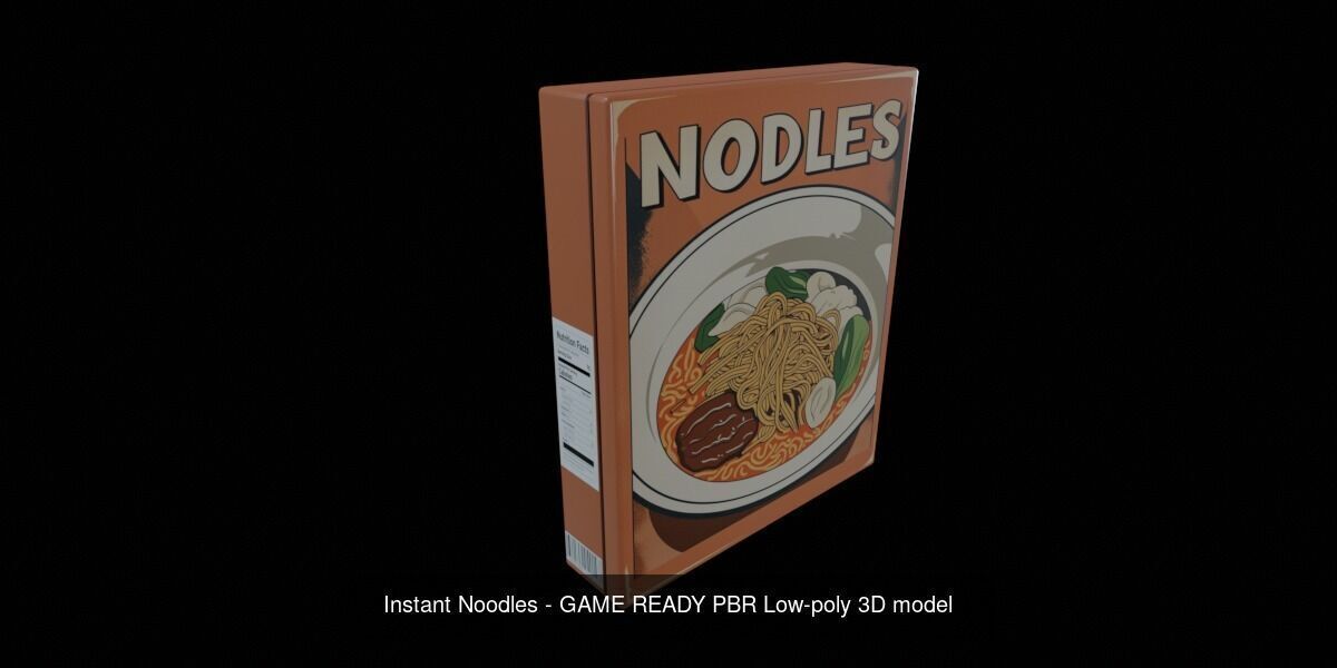 Instant Noodle - Ramen - 100 Different Texture Version 3D Model Collection_82
