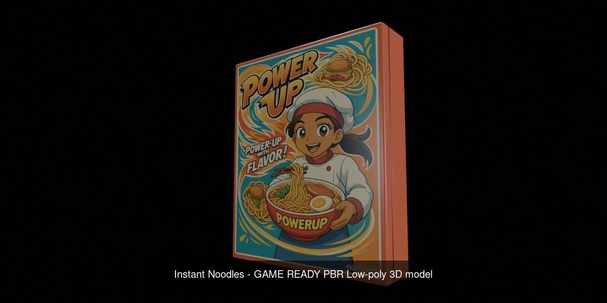 Instant Noodle - Ramen - 100 Different Texture Version 3D Model Collection_81