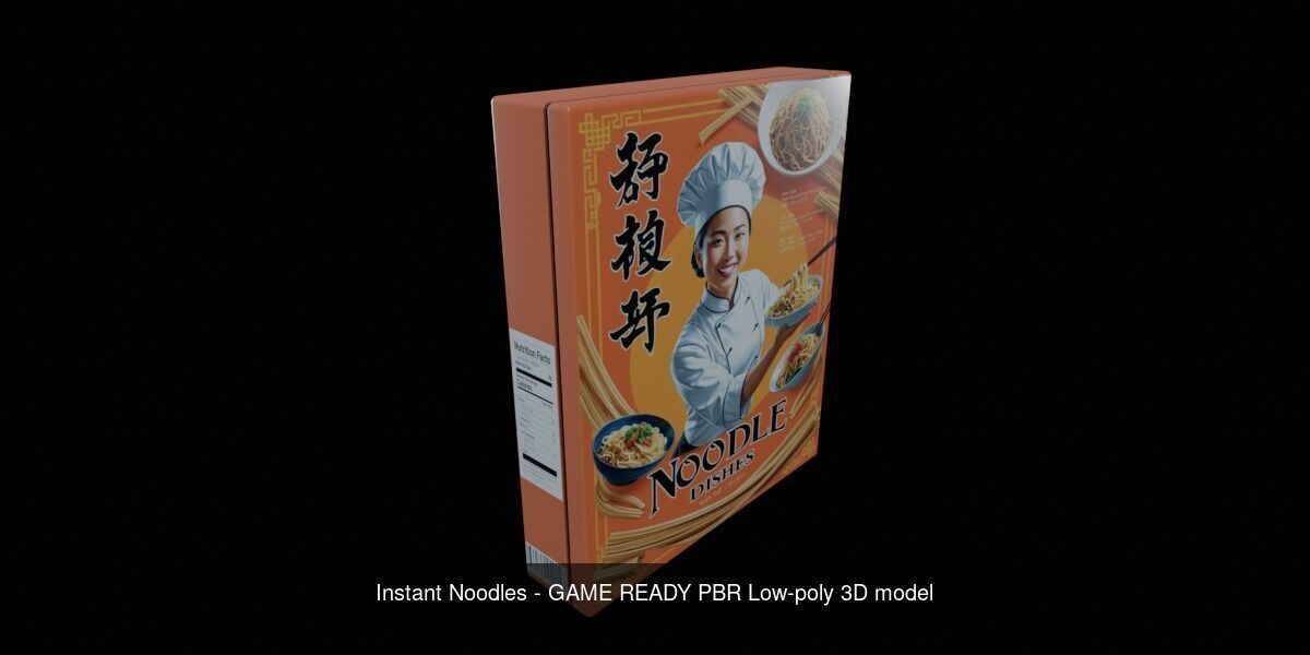 Instant Noodle - Ramen - 100 Different Texture Version 3D Model Collection_69