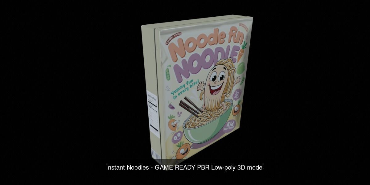 Instant Noodle - Ramen - 100 Different Texture Version 3D Model Collection_19