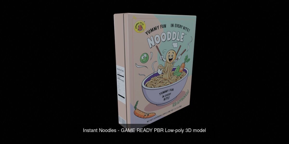 Instant Noodle - Ramen - 100 Different Texture Version 3D Model Collection_18