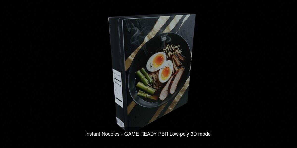 Instant Noodle - Ramen - 100 Different Texture Version 3D Model Collection_20