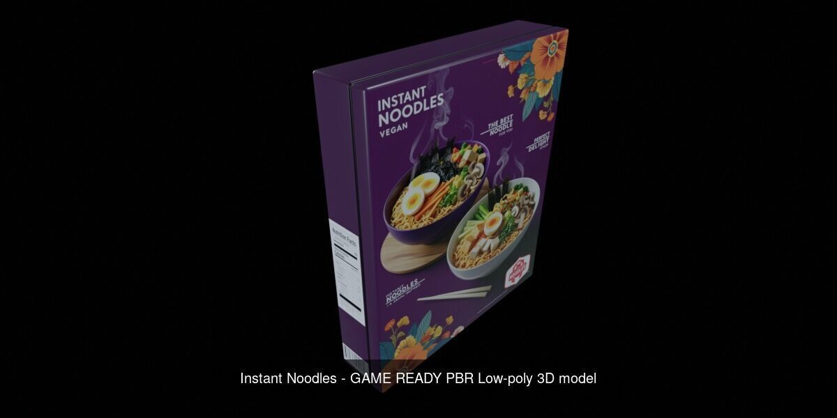 Instant Noodle - Ramen - 100 Different Texture Version 3D Model Collection_28