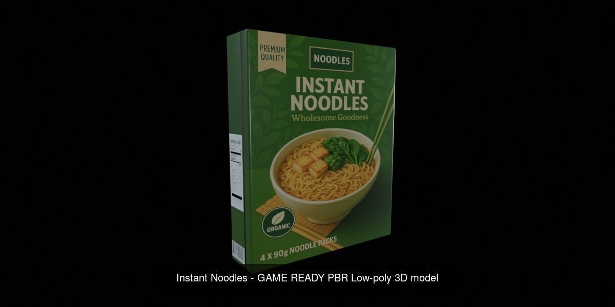 Instant Noodle - Ramen - 100 Different Texture Version 3D Model Collection_78
