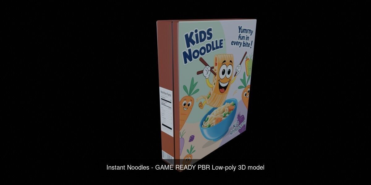 Instant Noodle - Ramen - 100 Different Texture Version 3D Model Collection_17