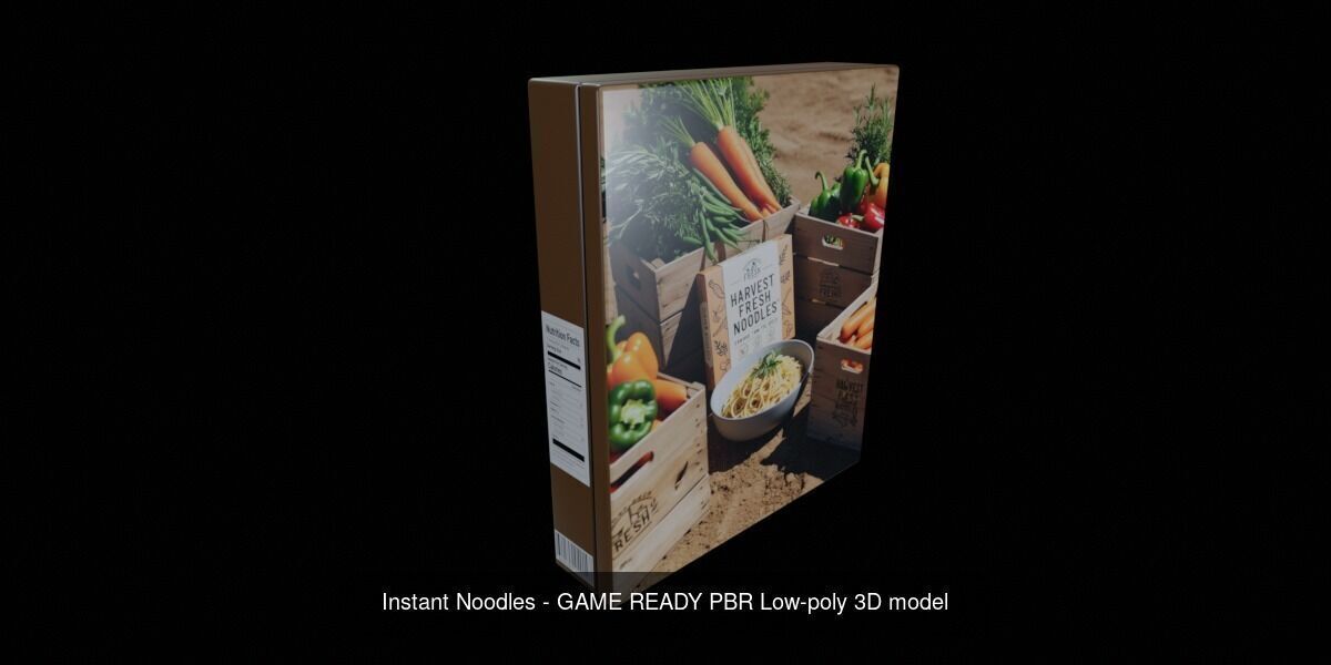 Instant Noodle - Ramen - 100 Different Texture Version 3D Model Collection_55