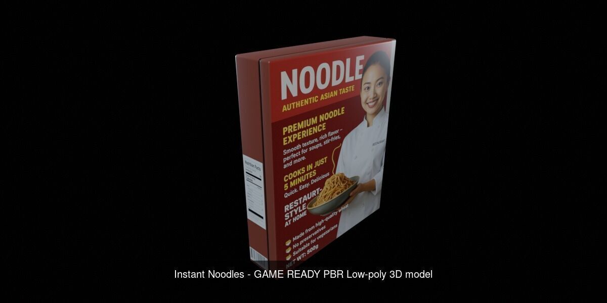 Instant Noodle - Ramen - 100 Different Texture Version 3D Model Collection_70