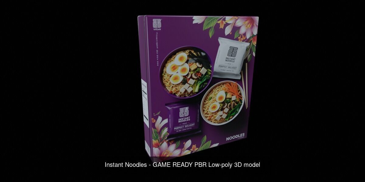 Instant Noodle - Ramen - 100 Different Texture Version 3D Model Collection_30