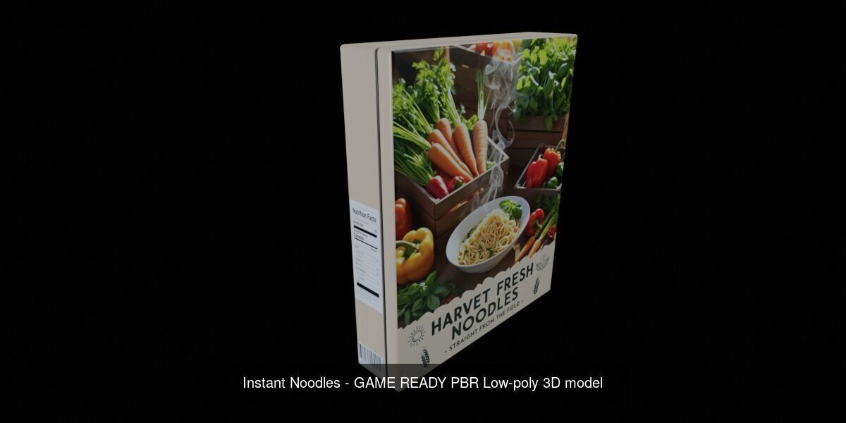 Instant Noodle - Ramen - 100 Different Texture Version 3D Model Collection_58