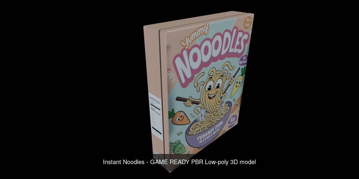 Instant Noodle - Ramen - 100 Different Texture Version 3D Model Collection_16