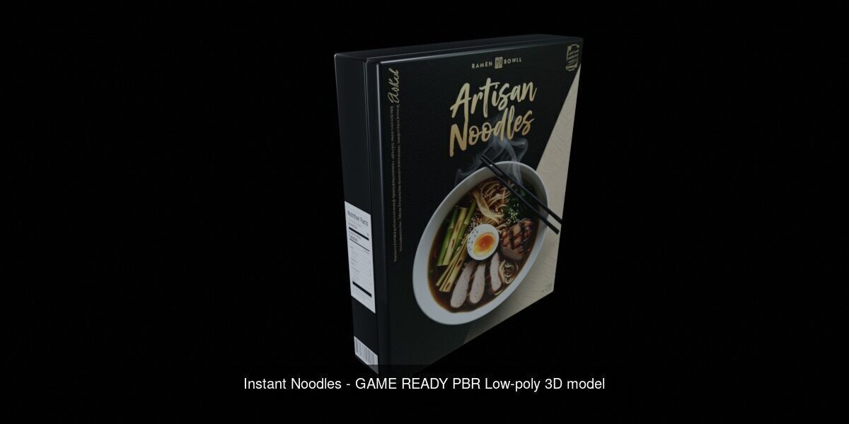Instant Noodle - Ramen - 100 Different Texture Version 3D Model Collection_24