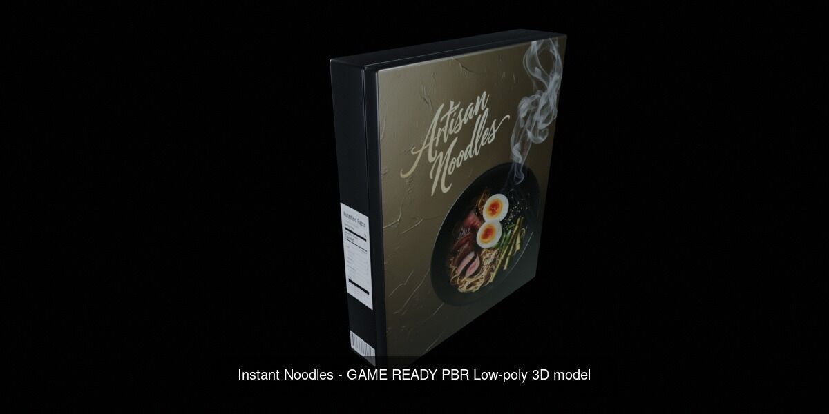 Instant Noodle - Ramen - 100 Different Texture Version 3D Model Collection_22