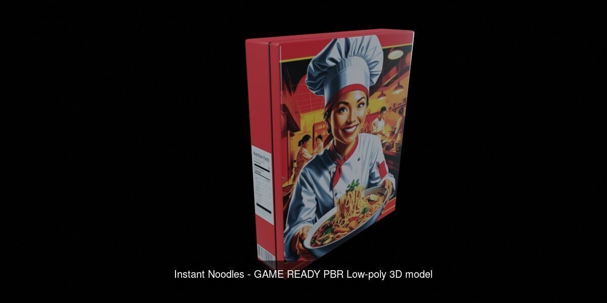 Instant Noodle - Ramen - 100 Different Texture Version 3D Model Collection_74