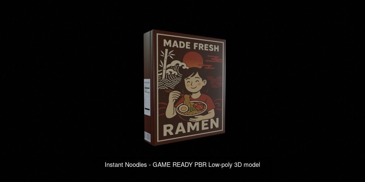 Instant Noodle - Ramen - 100 Different Texture Version 3D Model Collection_105