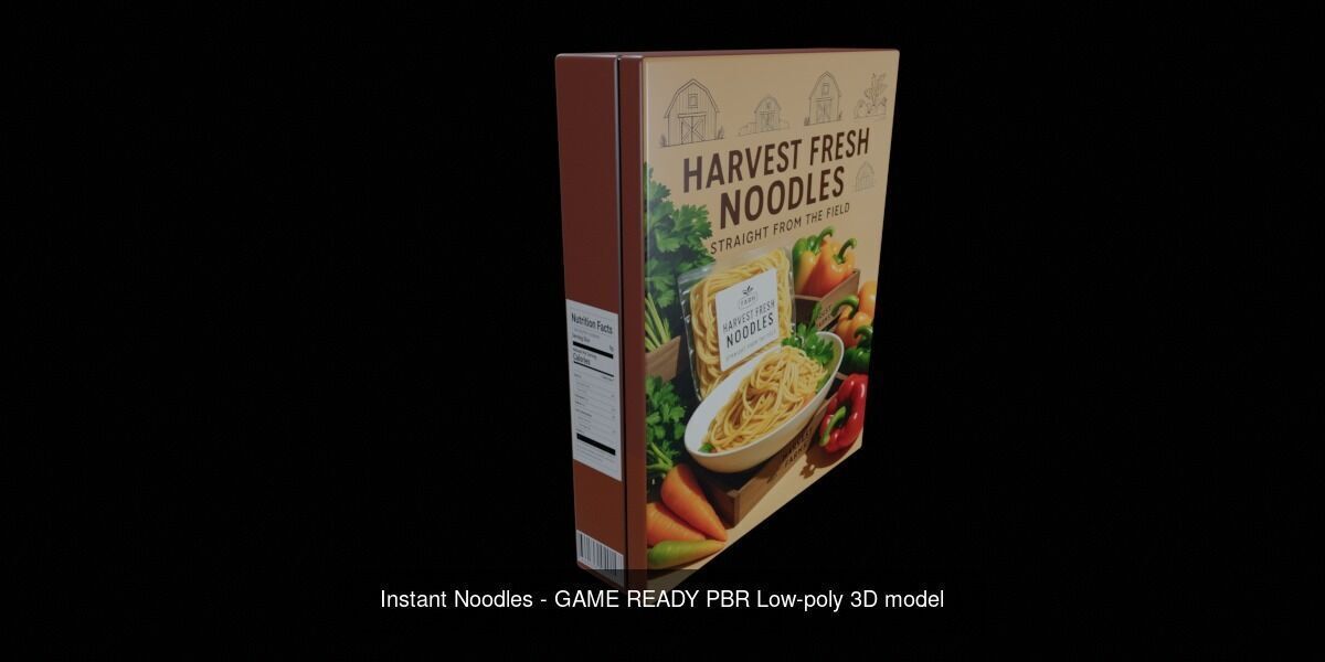 Instant Noodle - Ramen - 100 Different Texture Version 3D Model Collection_53