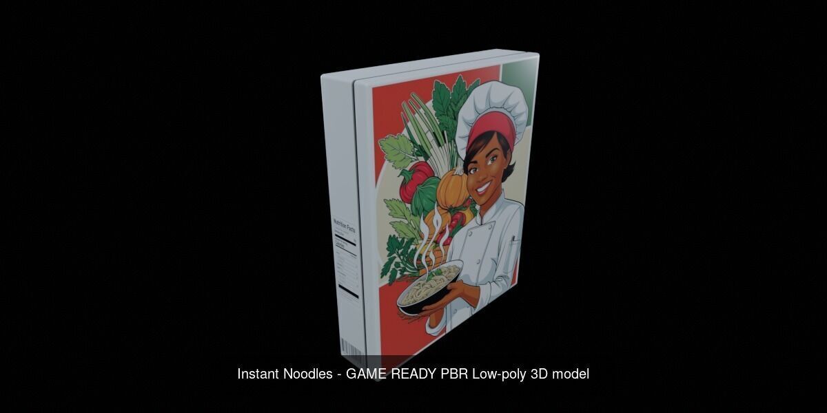 Instant Noodle - Ramen - 100 Different Texture Version 3D Model Collection_71