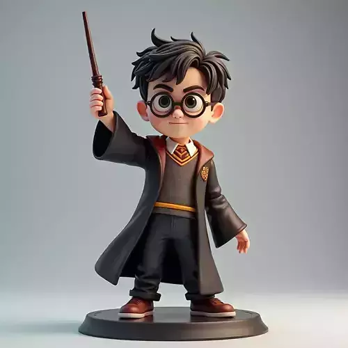 Harry Potter with Wand   3D model