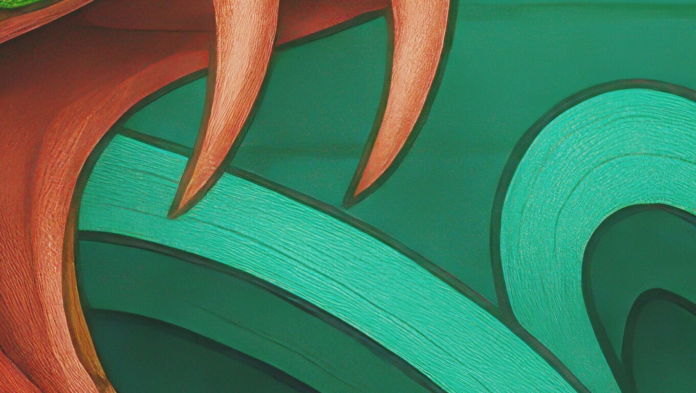 16K Base Color Texture Dog and Serpent Mural Ultra HD Texture_3