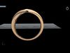 Minimal women gold ring 1008 3D print model_1