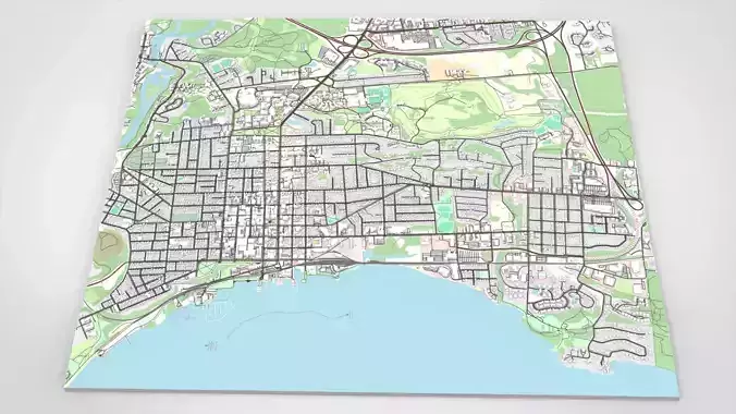 Cityscape Burlington Vermont USA