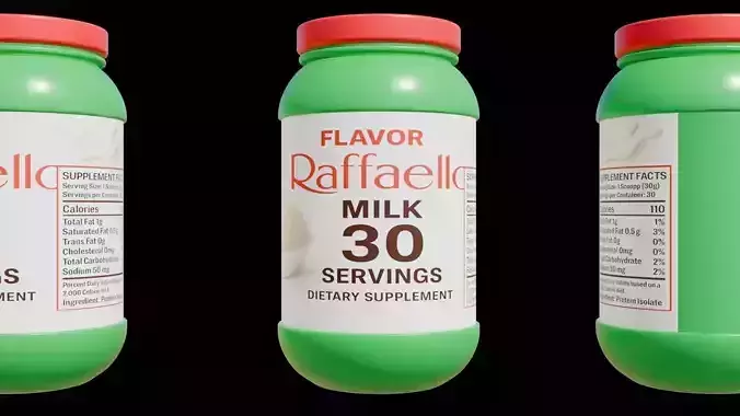 Protein powder container