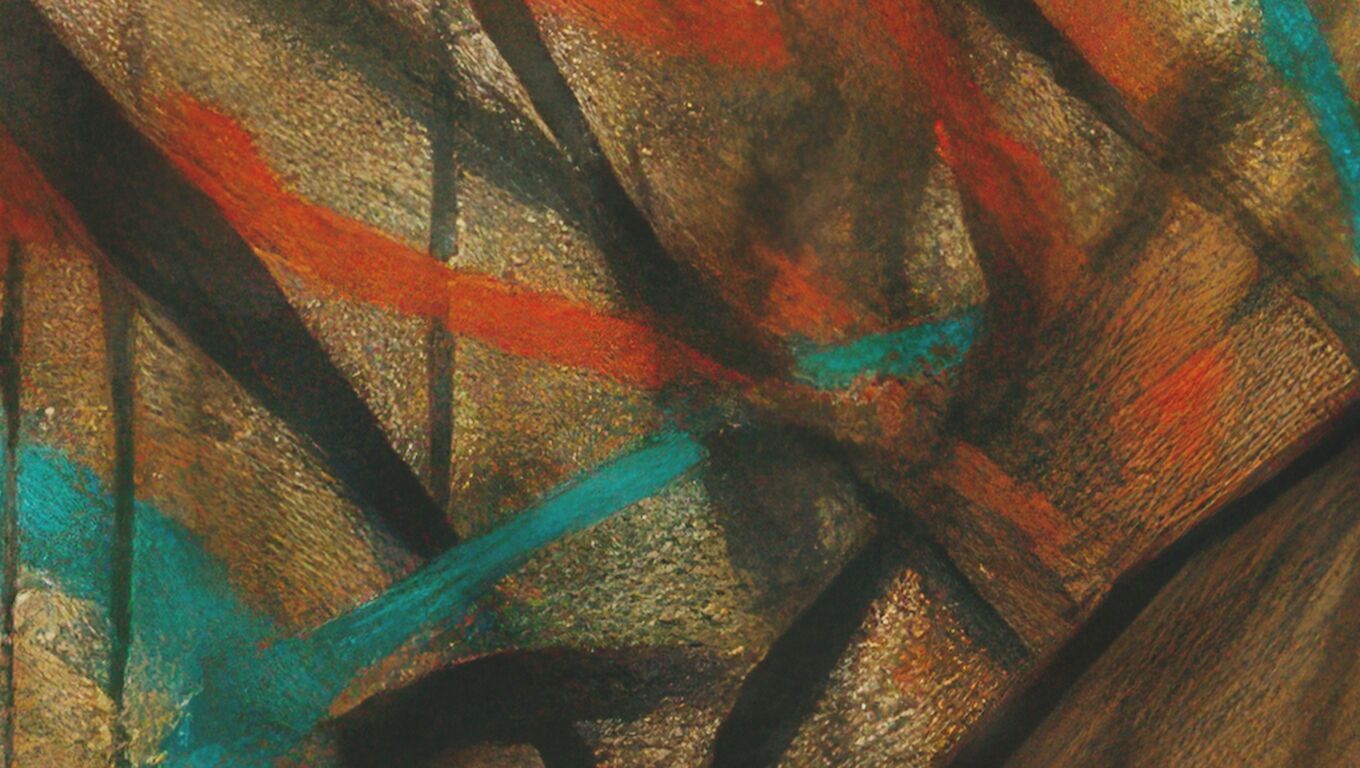 16K Base Color Texture Dog and Serpent Mural Ultra HD Texture_16