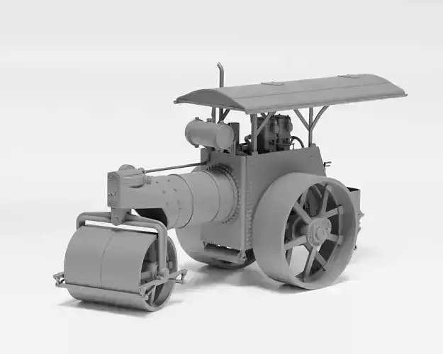 Laffly LT Road Roller - 1-35 Scale model kit - supported