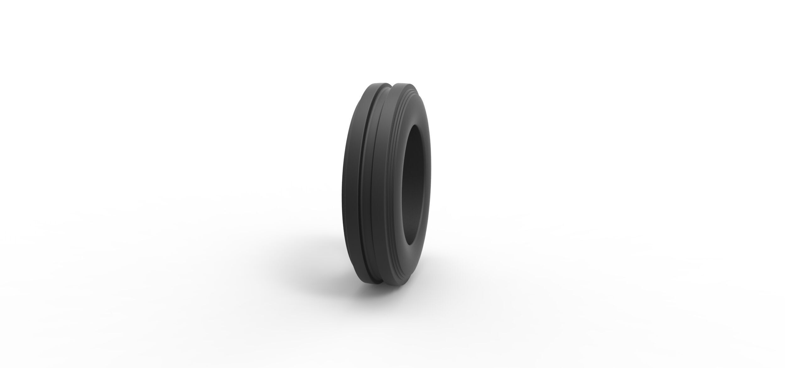 Tractor front tire 3 Scale 1 to 25 3D print model_2