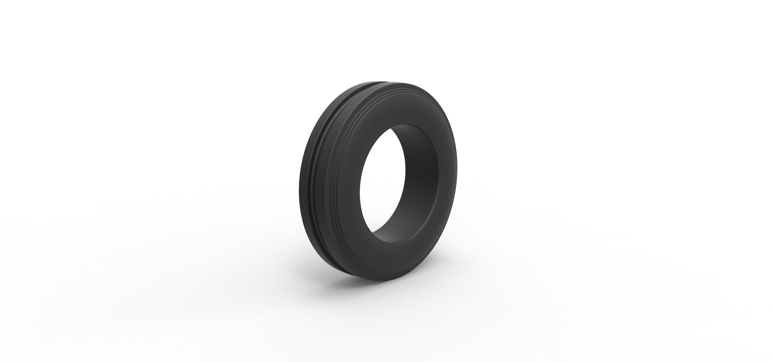 Tractor front tire 3 Scale 1 to 25 3D print model_1