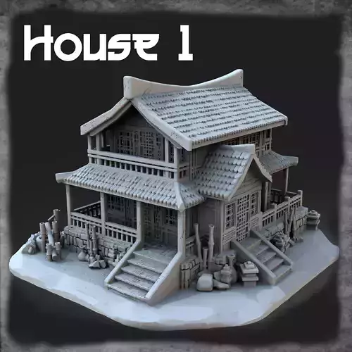 Japanese house 3D print model