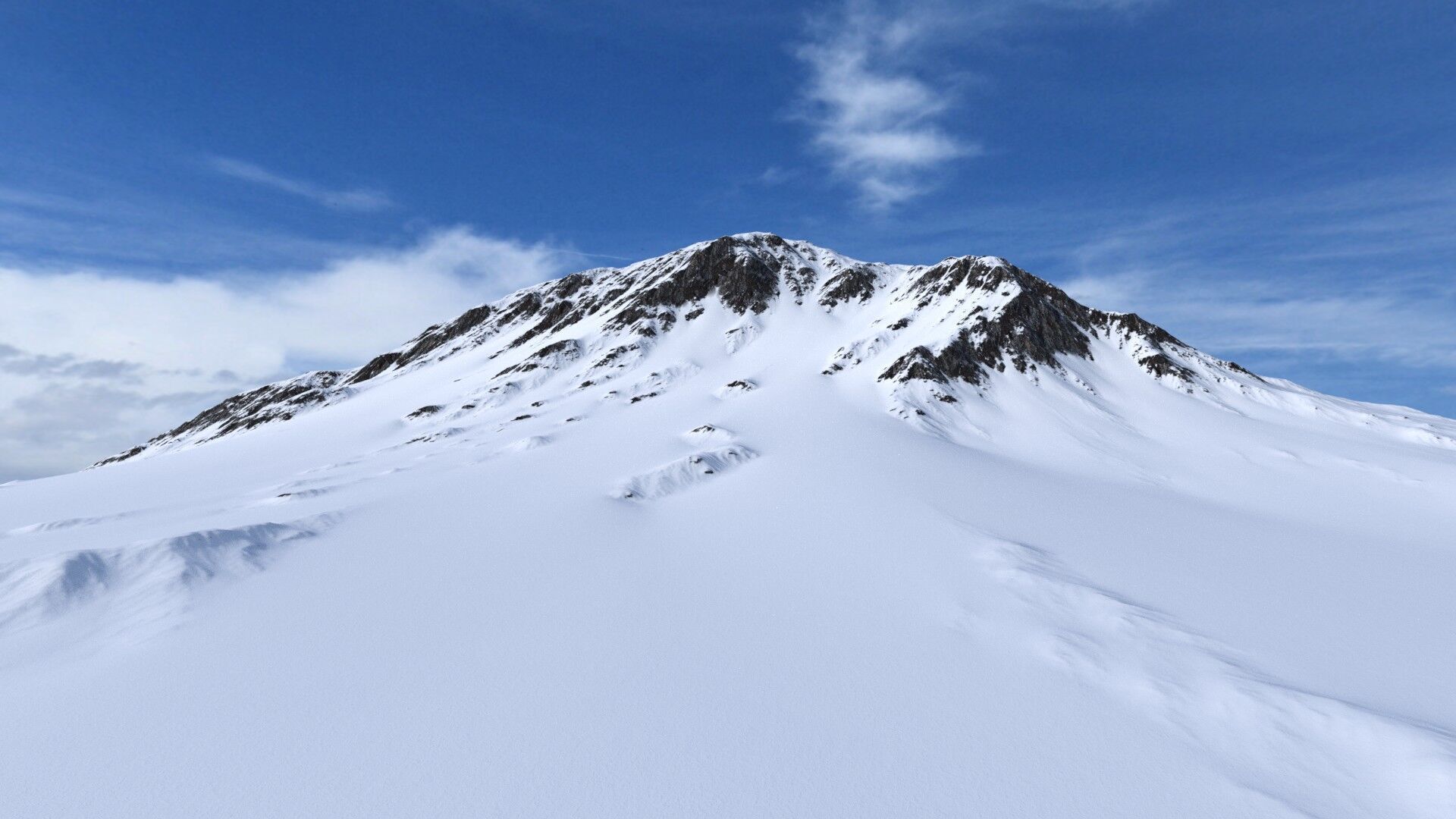 Snow Mountain 05 Low-poly 3D model_4