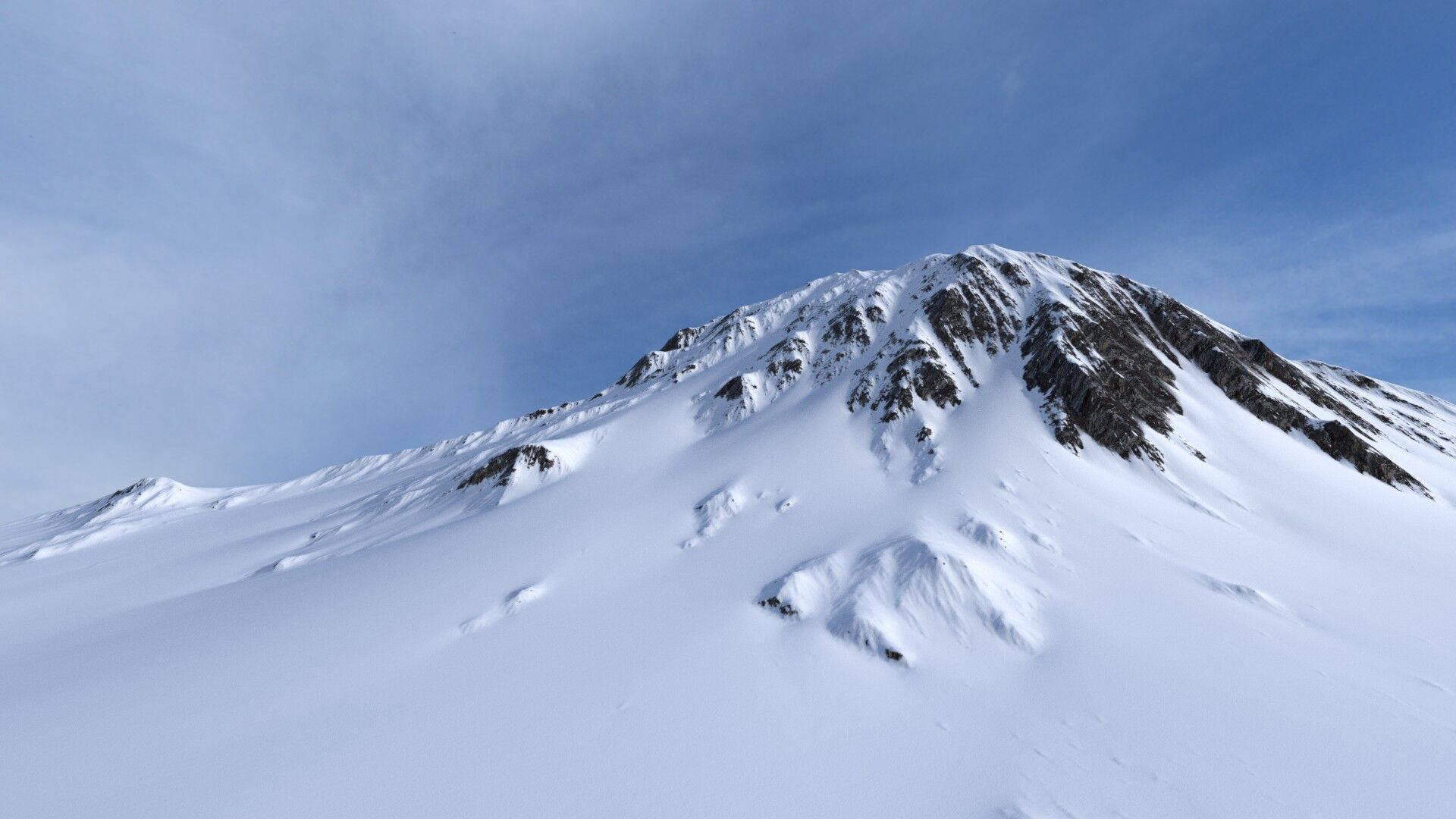 Snow Mountain 05 Low-poly 3D model_1