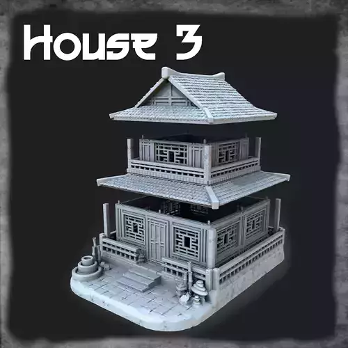 Japanese house 3D print model
