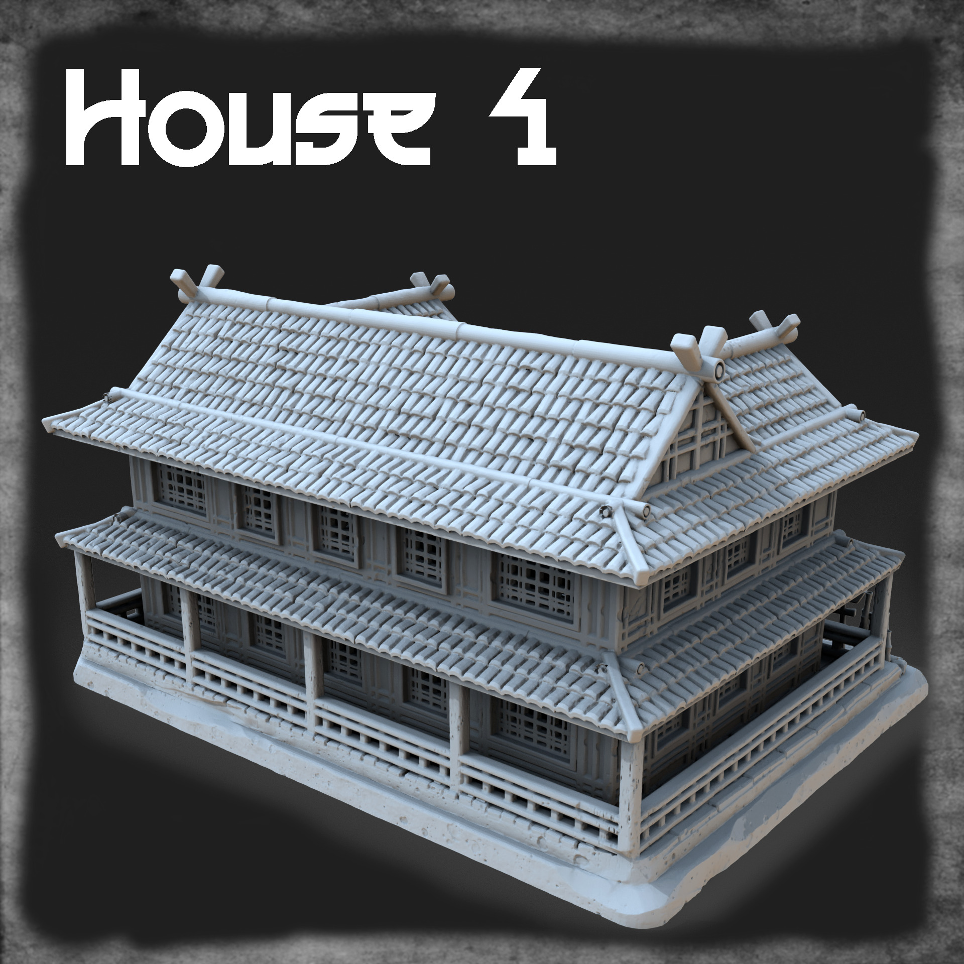 Japanese house 3D print model_1