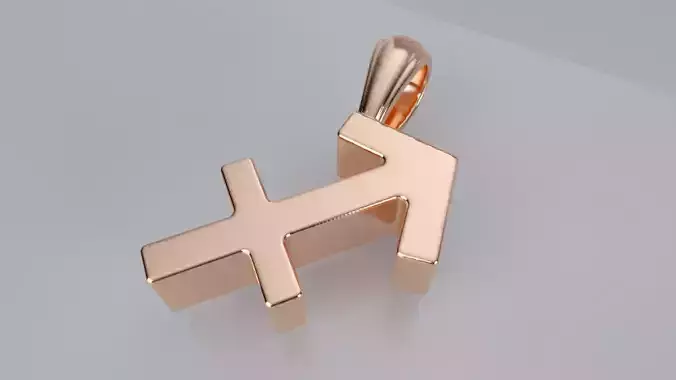 Zodiac Sign Pendant - Plain - Sagittarius Pendant